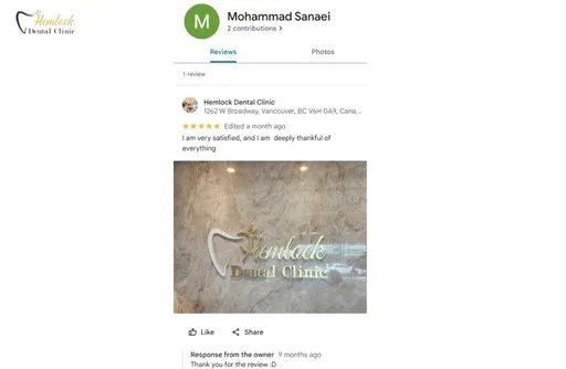 Hearing- from-others helps. One patient Mohammad _   Cracked Tooth Root Canal