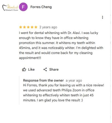 Teeth Whitening Costs in Vancouver 1 One of our customers who used our teeth whitening services in Hellock