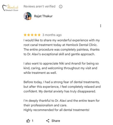 Tooth Filling vs Root Canal: What’s the Difference? 2 Rajat Thakur, our patient about tooth filling