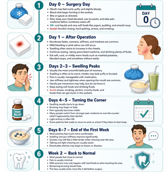A Day by Day Wisdom Teeth Recovery Timeline 2 What to Expect After Wisdom Teeth Removal Day by Day
