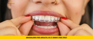 Adult wearing clear aligners for Invisalign for adults treatment